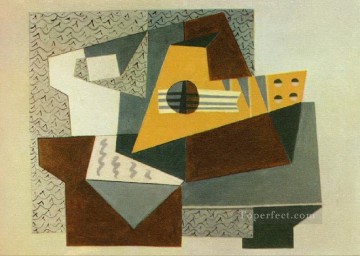 Guitarra 1924 cubismo Pablo Picasso Pinturas al óleo